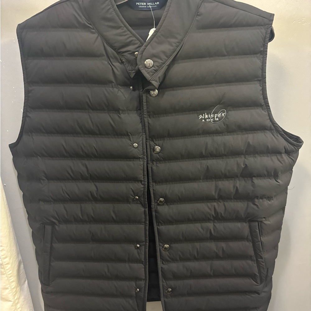 Whisper Rock Golf Club Peter Millar Regent Black Large Men’s Vest. NWT